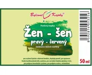 Žen-šen (žen šen, ženšen) pravý červený - bylinné kvapky (tinktúra) 50 ml