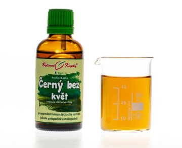 Čierny bez kvet - bylinné kvapky (tinktúra) 50 ml