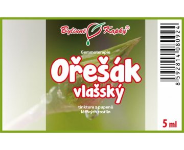 Orech vlašský - tinktúra z púčikov 5 ml - gemmoterapia