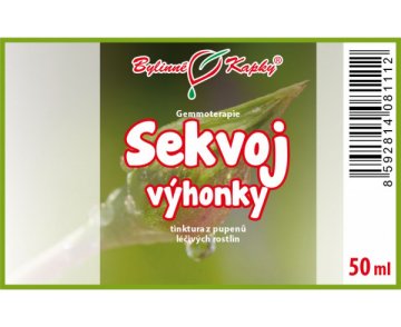 Sekvoj výhonky - Bylinné kvapky - gemmoterapia (tinktúra z púčikov a mladých výhonkov) 50 ml