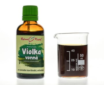 Violka vonná (fialka) - bylinné kvapky (tinktúra) 50 ml