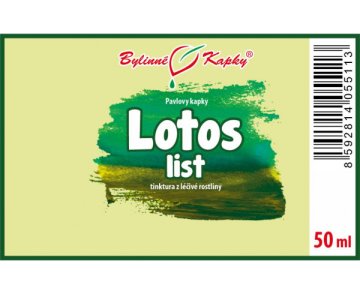 Lotos list (TCM) - bylinné kvapky (tinktúra) 50 ml