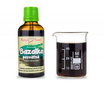 Bazalka posvätná (Tulsí) - bylinné kvapky (tinktúra z bazalky posvätnej) 50 ml