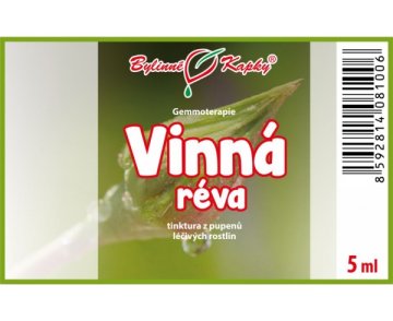 Vínna réva - tinktúra z púčikov 5 ml - gemmoterapia