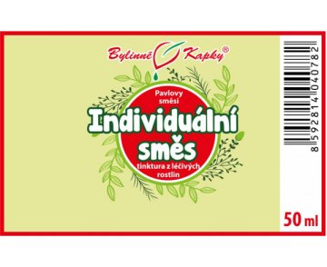 Individuálna zmes (na mieru) - bylinné kvapky (tinktúra) 50 ml