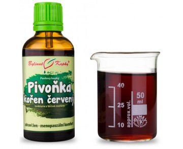 Pivonka bielokvetá koreň červený (TCM) - bylinné kvapky (tinktúra) 50 ml