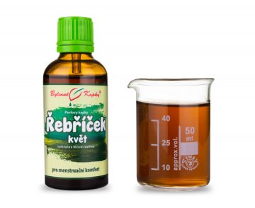 Rebríček kvet - bylinné kvapky (tinktúra) 50 ml