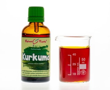 Kurkuma (kurkumovník) - bylinné kvapky (tinktúra) 50 ml