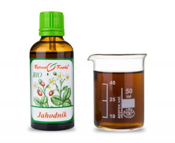 Jahodník list + kvet BIO - bylinné kvapky (tinktúra) 50 ml