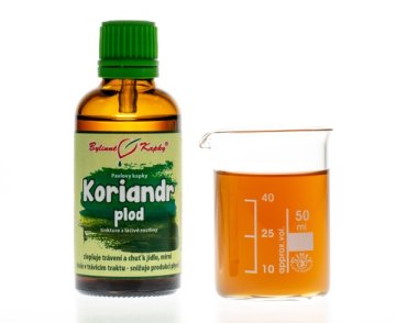 Koriander plod - bylinné kvapky (tinktúra) 50 ml