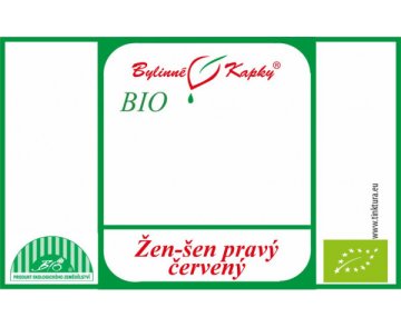 Žen-šen (žen šen, ženšen) pravý červený BIO - bylinné kvapky (tinktúra) 50 ml
